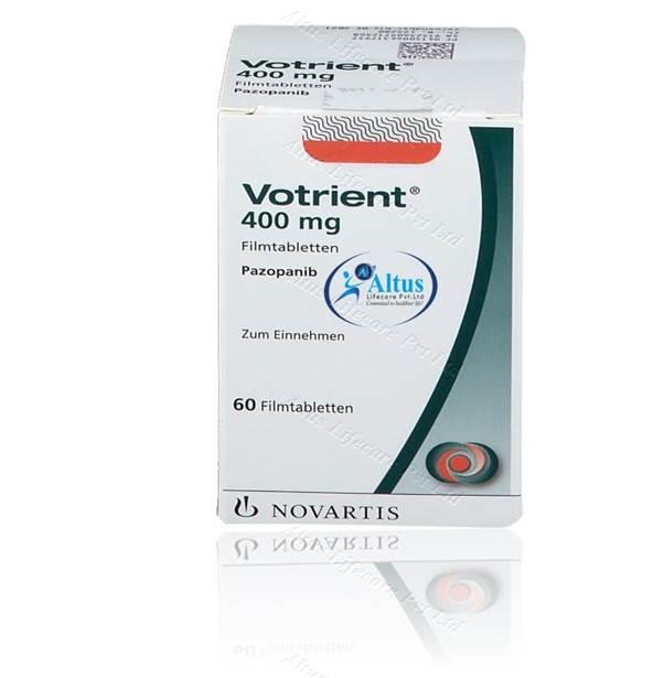 Votrient 400mg Tablet Pazopanib Tablet: A Breakthrough in Targeted Cancer Therapy